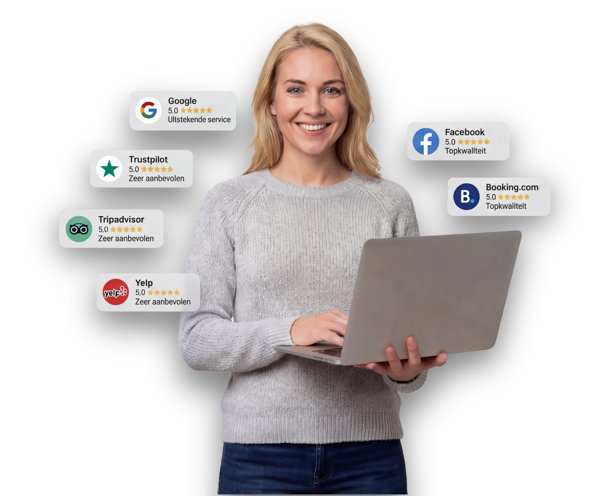 RecensioAI dashboard with live review analytics