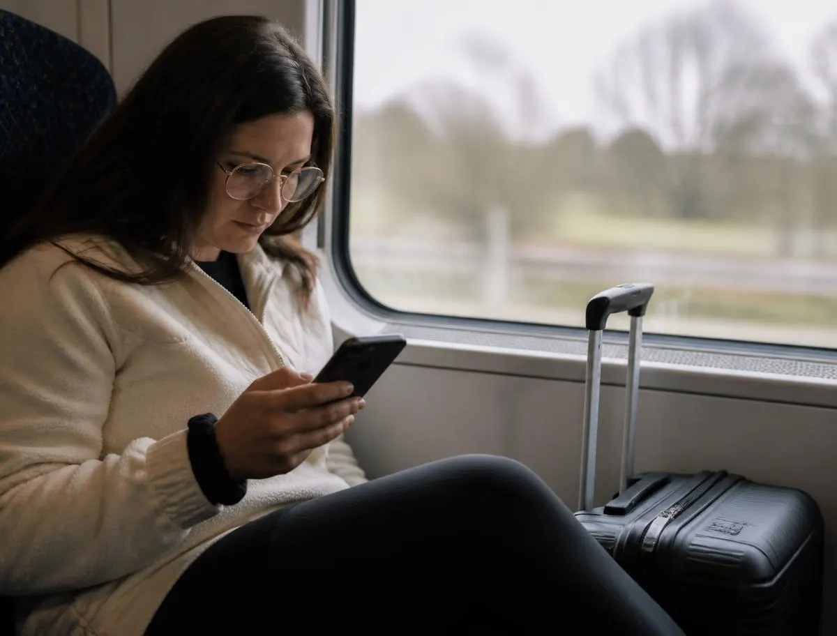 Hotel follow-up e-mail op smartphone