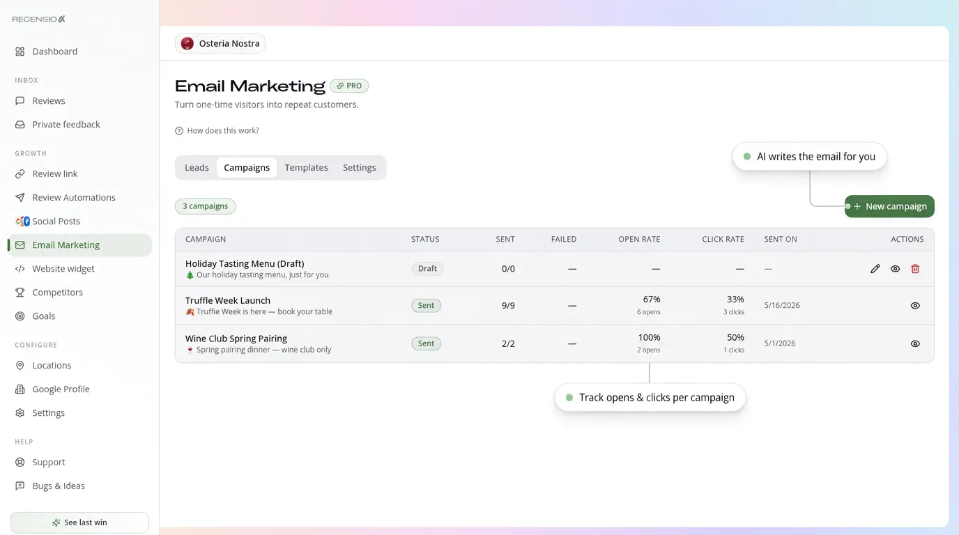 Warm-lead nurturing