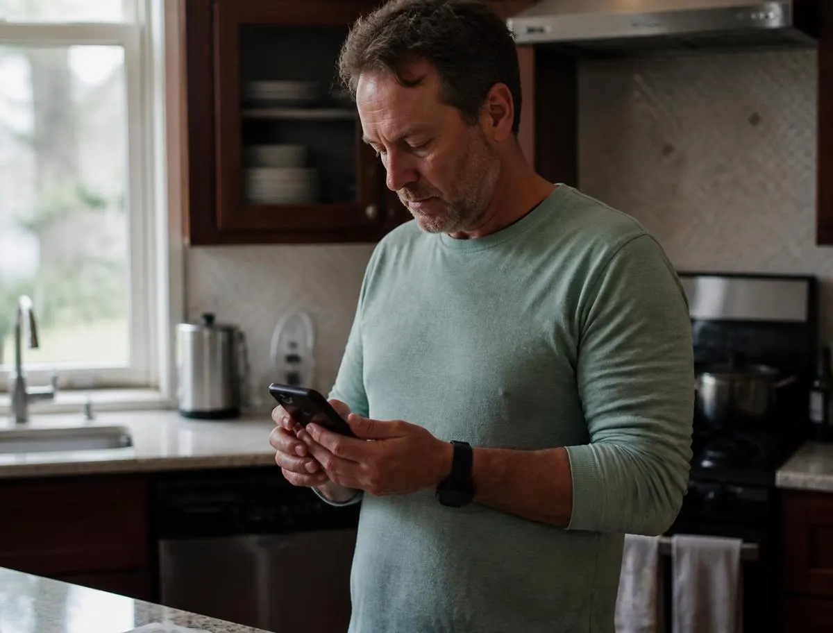 Klant bekijkt reviewverzoek op telefoon