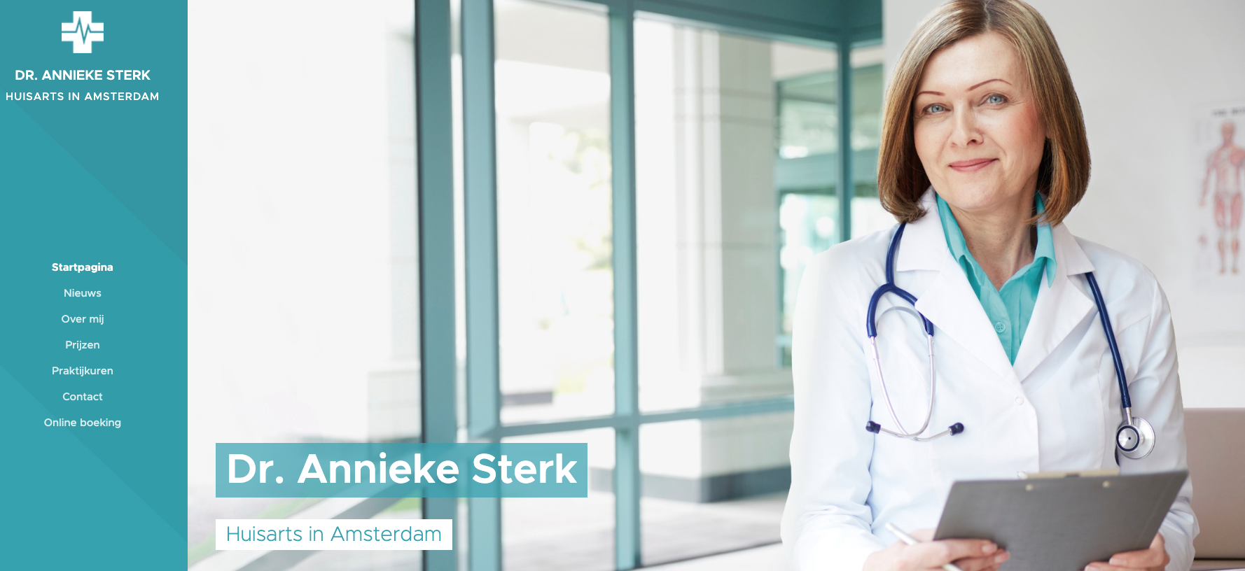Dr. Annieke Sterk – Huisarts website voorbeeld door RecensioAI