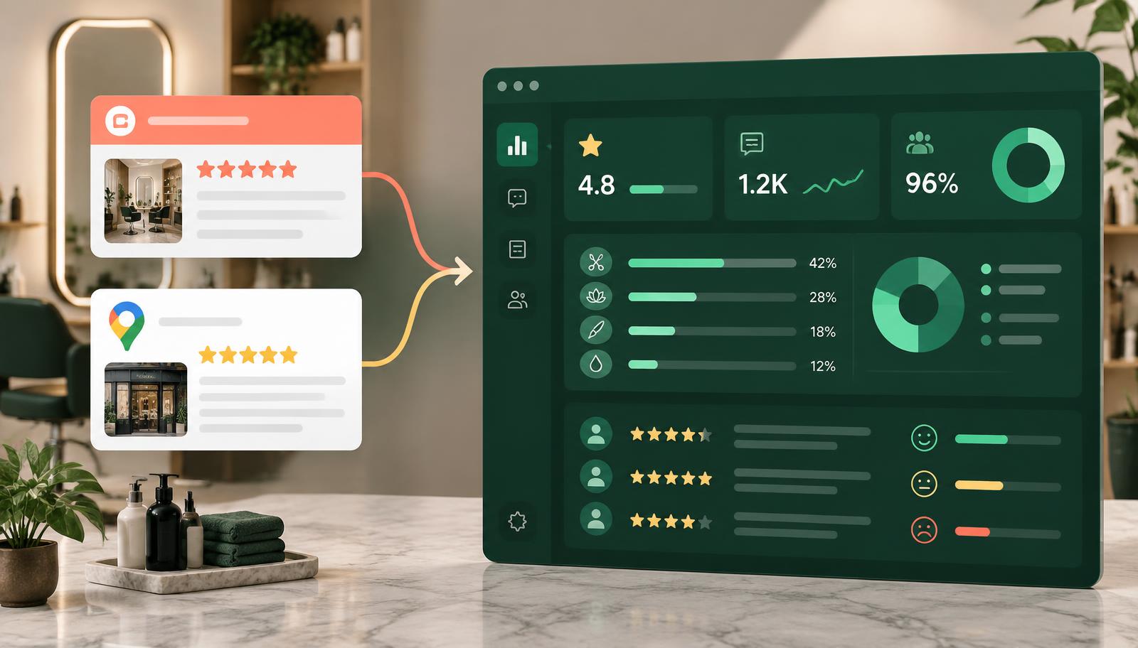 Treatwell- en Google-reviews komen samen in één salon dashboard